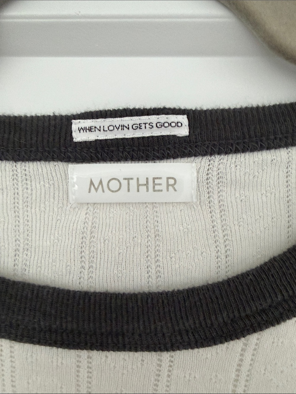 MOTHER Itty Bitty Ringer Tee - Picture 2 of 4